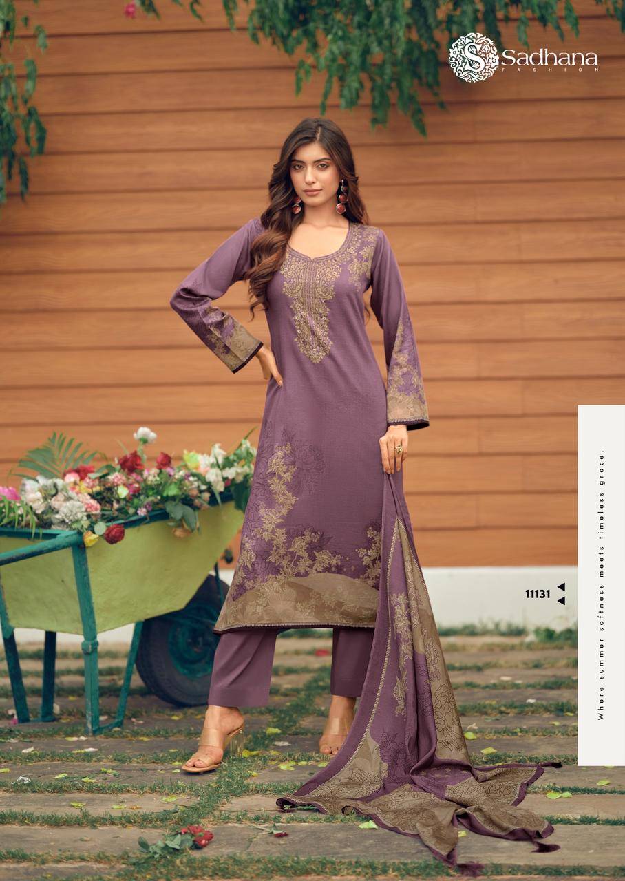 SOWWA by SADHANA FASHION 1131 To 11136 series Designer Festive and casual wear PURE JAAM COTTON Dresses At Wholesale Price
